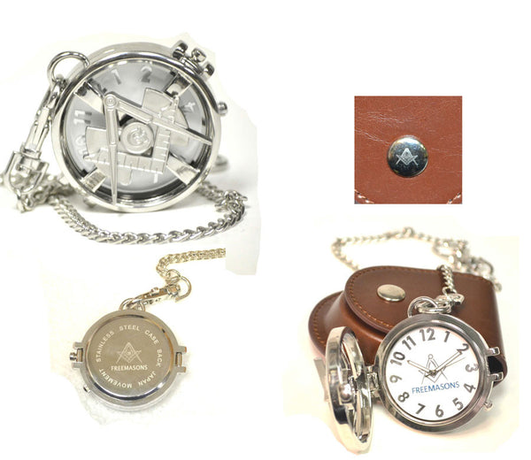 Masonic Pocket Watch With Spin Top