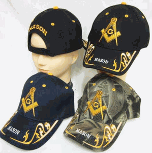 FreeMason Cap w/Gold Trim